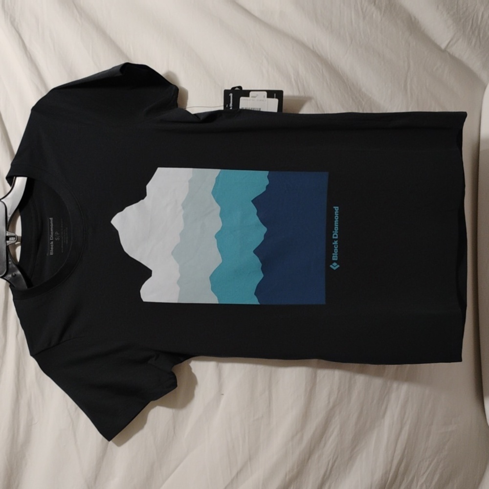 (D-2) NWT Black Diamond Vista Eclipse Organic Cotton Tee Sz.SP